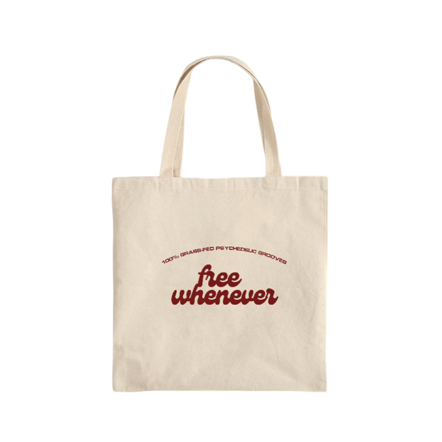 100% Grass-Fed Psychedelic Grooves Tote Bag