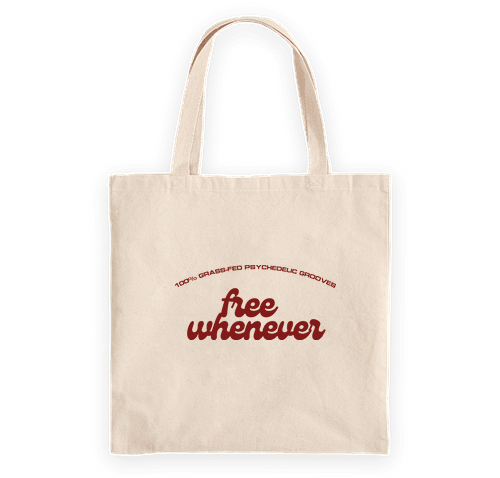 100% Grass-Fed Psychedelic Grooves Tote Bag